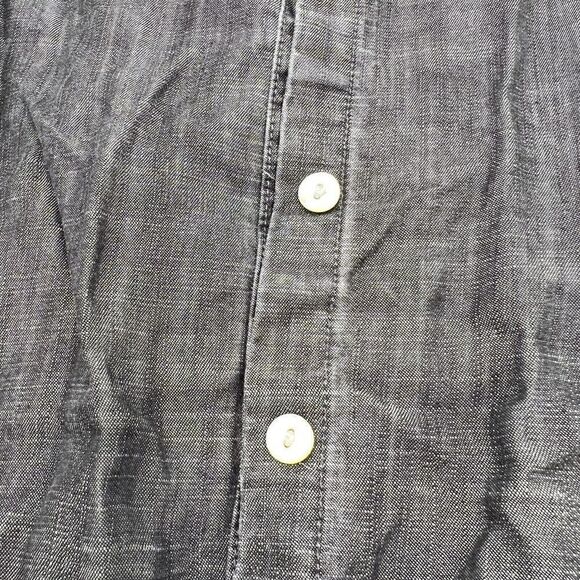 Soft Surroundings Gray Button Up Top Women’s Size Small - Picture 3 of 5